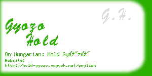 gyozo hold business card